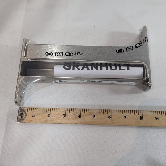 SET of 2 IKEA Granhult Shelf Brackets 7-3/4" x 4-3/4" 504.305.35 Nickle SEALED - Picture 7 of 8